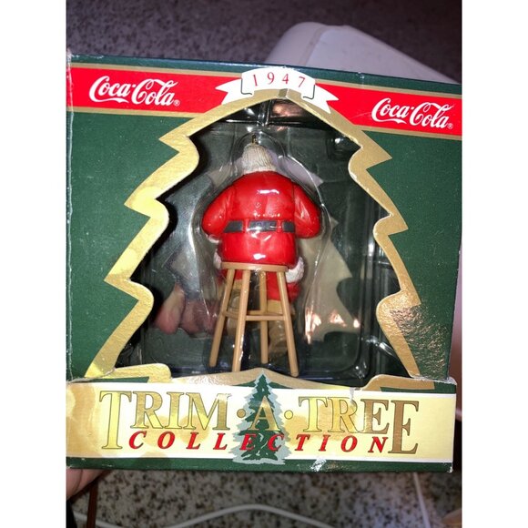 Santa Coca-Cola Ornament Christmas Collectible Vintage 1990 - Picture 10 of 15